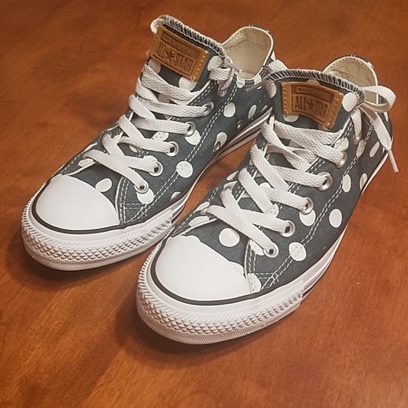 Converse Shoes - Converse denim polka dot All Star sneakers
